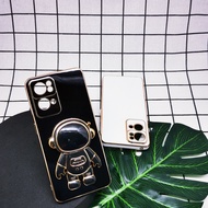 Carristo Oppo Reno 7 Pro Reno 7Z Reno 8Z Cute Spaceman Mobile Phone Stand With Gold Accent I Ring Ho