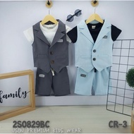 KATUN USON 0829 boys' suit 2 in 1 cotton vest size S-130 Chinese New Year clothes kids