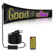 LED Matrix Panel Programmable Flexible Screen IP65 Display Animation Message Scrolling Sign APP Cont