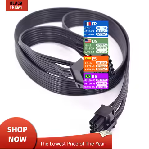 PCI express GPU 8pin to Dual 6+2Pin 8 Pin Power supply Cable PCI-e Graphics card 8pin 1 to 2 power c