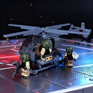 Building Blocks Moc Air Force Local Special Forces Helicopter AH6 Bird Helicopter Assembly Domestic 