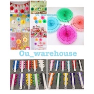 Paper fan - fan-shaped crepe paper - paper fan party decoration