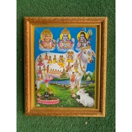 Komatha Photo With Gold Frame - Shri Sai Jothy Store