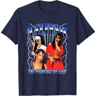 Adult T-Shirt 90's Retro Bootleg Chrome Logo R&B Hip Hop Music Fan T-Shirt Fashion Tops for Boys and