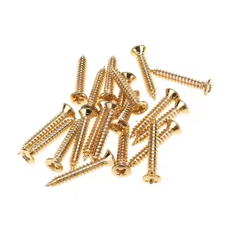 Musiclily Pro 2.5x18mm Guitar Countersunk Humbucker Pickup Ring Mounting Screws for Gibson Les Paul 