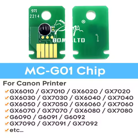 10Pcs G01 Waste Ink Tank Chip MC-G01 For Canon GX6010 GX6020 GX6040 GX6050 GX6060 GX6070 GX6090 GX60