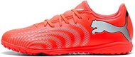 PUMA Unisex Future 9 Play Tt Football Boots, Glowing Red PUMA White PUMA Black PUMA Silver, 10 US