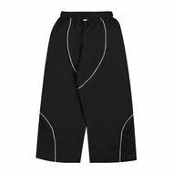 Axxon - ArcLine Baggy Pants for Men and Women, Oversized Black Streetwear Techwear