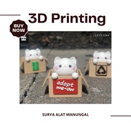 Cat in a Box - Clicker Fidget Keychain