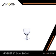 JJGLASS-(AMORN) GOBLET 17.5cm. 300ml.-Glass Legs Handmate