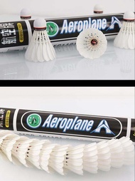 Shuttlecock Aeroplane Premium Export Type round Feathers Shuttlecock for Badminton Sports Fitness Fa