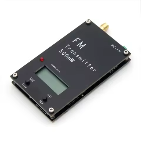 SWXF 2000M 500mW FM Transmitter Frequency LCD Display Stereo Digital Adjustable Frequency FM Transmi