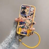 casing suitable for vivo Y36 5G Y27 5G Y36 4G case cartoon TPU Shockproof Protective cover with Wris