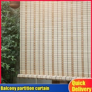 Bamboo Curtain curtain roller Roller Door Balcony Partition Hanging Blackout Outdoor Cool Pavilion Sunshade Rainproof Sunscreen waterproof curtain home decoration