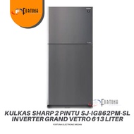 KULKAS SHARP 2 PINTU JUMBO SJIG862PMSL MEDAN