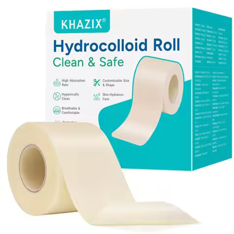 1roll Hydrocolloid Pimple Patch Roll, Invisible Acne Spot Cover Tape, Cut Blemish Patch Strip, Water