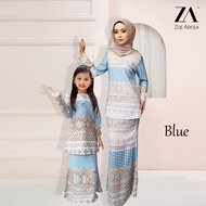 BAJU KURUNG RAYA IBU DAN ANAK SEDONDON RAYA 2021 Zoe Arissa MUSLIMAH Kurung Moden Ironless Batik Printed Budak Perempuan