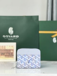 紫鑽🌟誠信商家🌟💜全新Goyard Matignon Zip Wallet 短款拉鏈錢包 全新 經典花紋 塗層帆布皮革