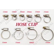 Stainless Steel Hose Clip Petrol Water Hose Clamps Fuel Hose clip Oil clip Radiator Hose Clip