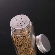 (Fast) Glass Spice Bottle Sow Kitchen Seasoning Holder+Stainless Lid/80Ml &amp; 120ml Glass Spice Jar