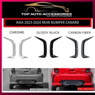 AXIA 2023-2024 (NEW) REAR BUMPER CANARD/ REAR BUMPER COVER 2pcs ABS (BUMPER CANARD), BUMPER REFLECTO