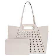 Delvaux 2-way L'Airess MM 皮革芝麻色手提包，白色，AA0691AQY085YPA，1366 [二手]