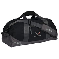 C7 Corvette Duffle Bag Eddie Bauer Weekend Travel Bag with Cross Flags Logo (Black)