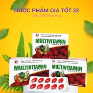 Multi vitamin box of 100 tablets - Supplementing vitamin B1 - B2 - B6 - PP vitamin supplement to inc
