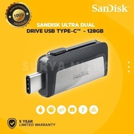 SANDISK FLASHDISK 128GB ULTRA DUAL DRIVE USB TYPE C OTG-128G SDDDC2 -