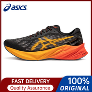 100% Original Asics Shoes novablast 3 Black Orange running shoes for men's sport sneakers Stable support marathon running shoe walking jogging shoe
