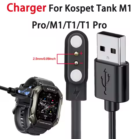 Replacement Charger Compatible with AMAZTIM C20/C20 Pro/M1 Pro Charger Magnetic USB Cable Smartwatch