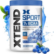 XTEND Sport BCAA Powder Blue Raspberry Ice - Electrolyte Powder for Recovery & Hydration with Amino 