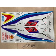 Yamaha lc135 v8 lc135v8 body sticker Gundam edition