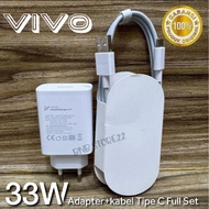 Original VIVO X60 / X60 Pro Charger 33W Full Set Usb Type C Data Cable Flash Charge Adapter Charger 