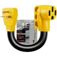 EV Charger Adapter Cord NEMA 5-20P to 14-50R, Must Manually Set Charging Limit to 16A, 3 Prong 110V 