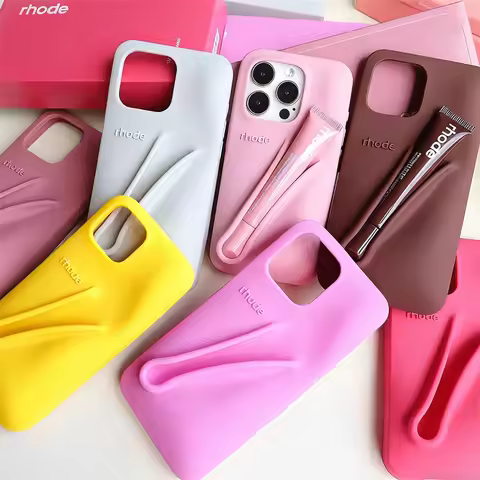 Makeup Brand Lemontini Dopamine Lip Gloss Case for iPhone 15 16 17 ProMax 12 13 14 Air Pro Max Plus 