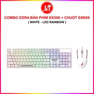 EDRA EK506 + EM606 GAMING MECHANICAL KEYBOARD AND MOUSE COMBO (WHITE)