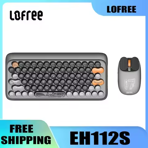 Lofree Wireless 2.4 Bluetooth Mechanical Keyboard Mouse Set 2mode Laptop&Computer IPad Multi-platfor