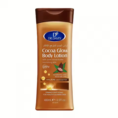DR.DAVEY 13.53Ounce Cocoa Butter Body Lotion - Unisex，Food flavor，No Alcohol，Nourishing moisturizing