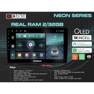 Carman 9inch Incell Qled Full screen Neon series CR888 WALT 2/32 Android 12 and Carman Headunit 10" 