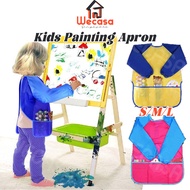 [SG] 3-10 Years Old Kids Painting Apron Art Waterproof Apron For Kids Apron Cooking For Art Dirt-pro