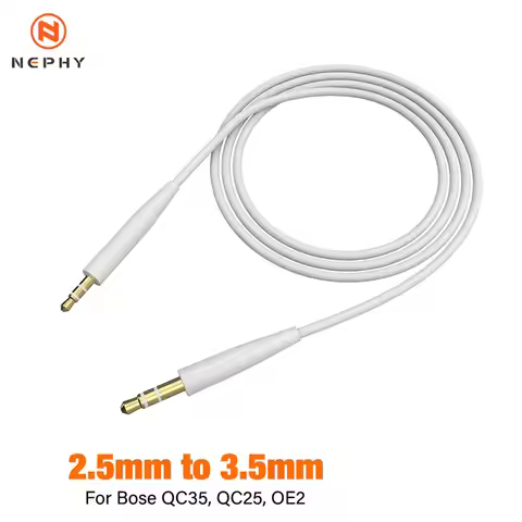 For Bose Quiet Comfort 25 QC25 QC35 QC45 SoundTrue OE2 OE2i SoundLink Headphones 2.5mm to 3.5mm Long