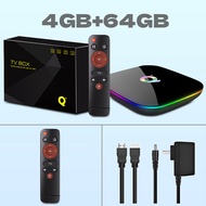 กล่อง10สมาร์ททีวีแอนดรอยด์ Q + พร้อมจอแสดงผล2.4G WiFi 6K 3D รองรับ Allwinner H616รองรับ Google Netfl