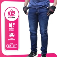 Slim Fit Jeans Pants for Men/Jeans Pants, Kain Bergetah/Jeans Slim Fit)