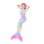 4PCS  New Children Mermaid Tails with Monofin Kids Girls Costumes Swimming Mermaid Tail Mermaid Swim