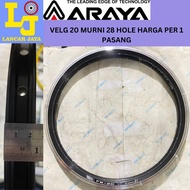 ARAYA Folding Bike Rims 20 X 1.50/1.75 FB-20 28 Holes 20mm DOUBLE WALL
