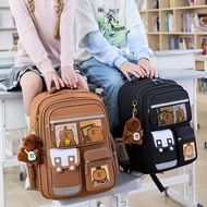 3D School Bag Large Size Protects The Spine Lightweight Nylon Material Ergonomic Design Ergonomic Sc