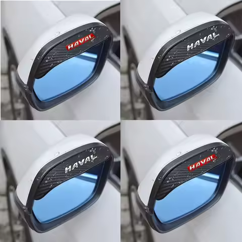 2pcs Car Rearview Mirror Rain Eyebrow Visor Carbon Fiber Car Rearview Side for Haval Jolion H6 F7 H9