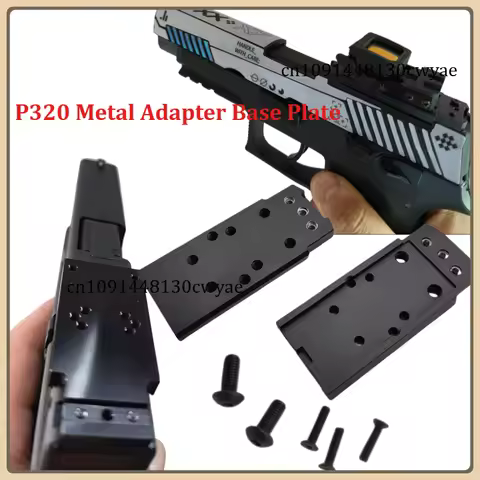 Cwy Tactical CNC Metal P320 M17 M18 Rear Sight Mount Plate Base Fit For S*G RnnR S-RO Universal Red 