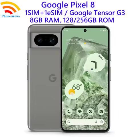 Google Pixel 8 Pixel8 5G 6.2" OLED 8GB RAM 128/256GB ROM NFC Google Tensor G3 Octa Core Unlocked And
